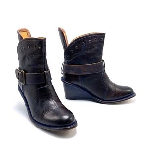 BED|STU Bastille Wedge Bootie Cobbler Series Studs